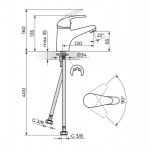 KING J301001 Baterija za Lavabo