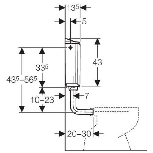 Vodokotlić Geberit AP 116 BELI NM 136.430.11.1
