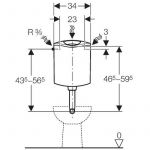 Vodokotlić Geberit AP 116 BELI NM 136.430.11.1