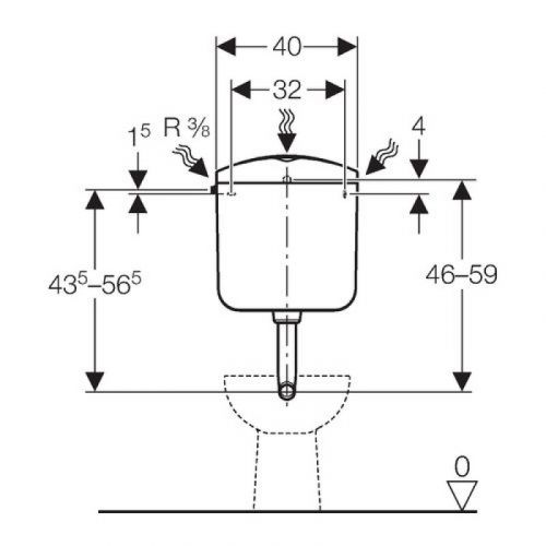 Vodokotlić Geberit MONTANA DUO AP117