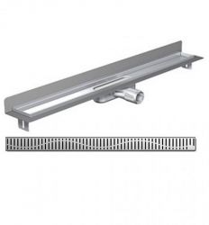 ACO Set ShowerDrain C Telo Kanala Sa Vertikalnom Flanšom I WAVE Rešetkom 585 Mm 9010.88.42 OUTLET