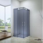 EX803S tuš paravan 90x90x195/8mm Dim Staklo Klizna Šipka