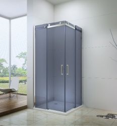 EX803S tuš paravan 90x90x195/8mm Dim Staklo Klizna Šipka