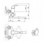 KING J341001 Baterija za Kadu - Lavabo 