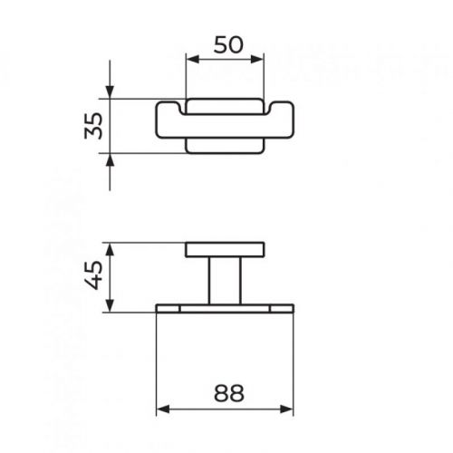 QUADRO JQ905 dupla vešalica