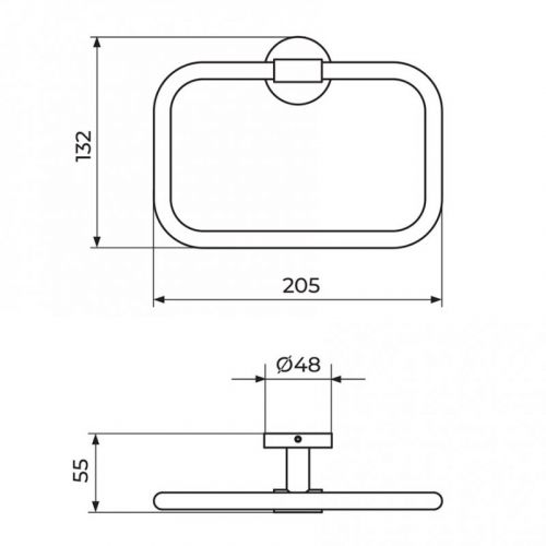 ZERRO JZ903 držač peškira - prsten