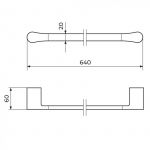 STOLZ 1901 držač peškira 60cm