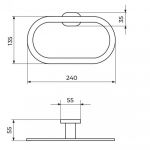 MISTIQUE JM903 držač peškira - prsten