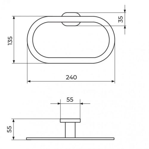 MISTIQUE JM903 držač peškira - prsten