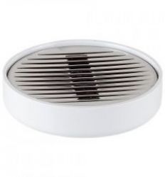 Tacna za sapun LENOX bela PVC M-E32-01