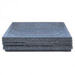 Tacna za sapun siva Polirezin Brick