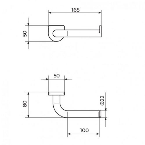 S2 BLACK 2909B držač WC papira