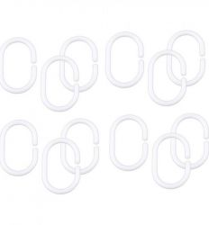 Alkice za zavese 12/1 pvc bele