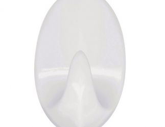 Set od 3 kukice Bele PVC