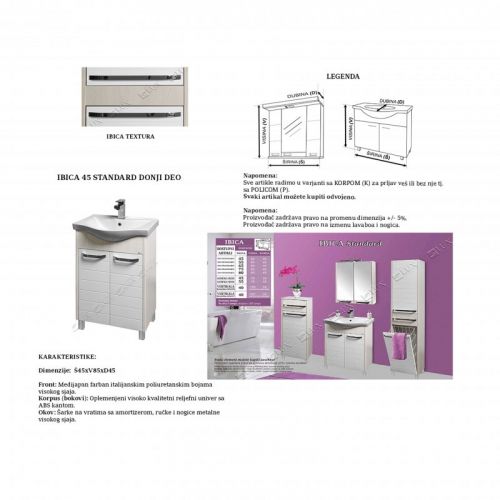 IBICA 45 STANDARD - donji deo