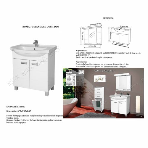 ROMA 75 - donji deo