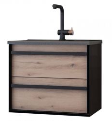 Ormarić sa umivaonikom EURIDIKA 75 Oliva/Black