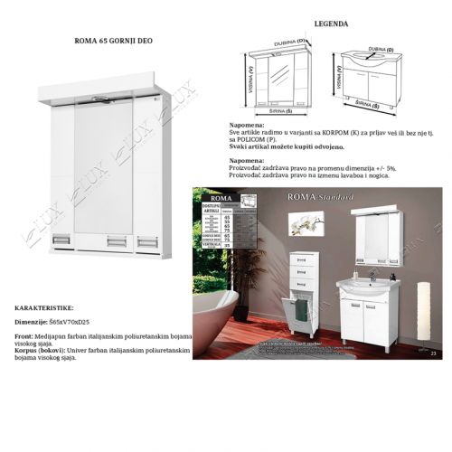 ROMA 65 - gornji deo