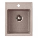 Metalac granitna usadna sudopera xQuadro 40 bež 400x500 Ø90
