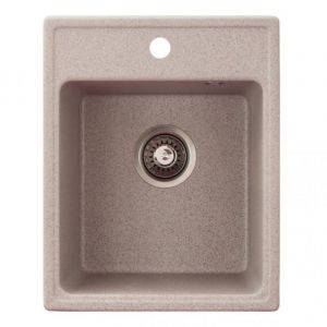 Metalac granitna usadna sudopera xQuadro 40 bež 400x500 Ø90