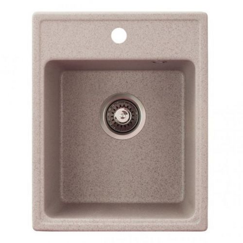 Metalac granitna usadna sudopera xQuadro 40 bež 400x500 Ø90