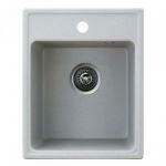 Metalac granitna usadna sudopera xQuadro 40 bela 400x500 Ø90