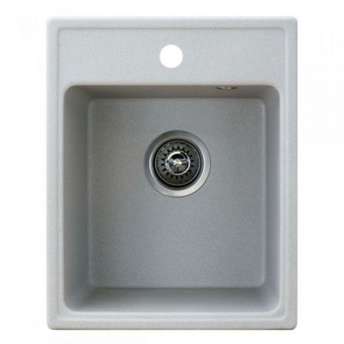 Metalac granitna usadna sudopera xQuadro 40 bela 400x500 Ø90