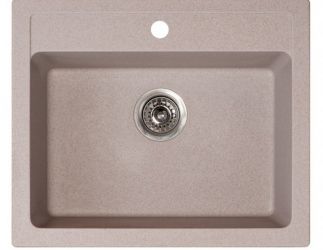 Metalac granitna usadna sudopera xQuadro 60 bež 600x500 Ø90