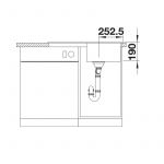 BLANCO sudopera LEGRA 45 S SILGRANIT crna