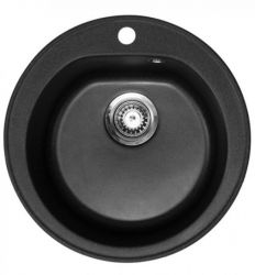 Metalac granitna usadna sudopera xVenera crna E510 ø90 OUTLET