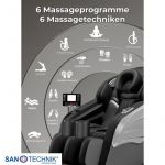 Masažna Fotelja PRIMORA crna 70x140x104 cm MA2601