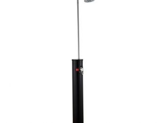 Solarni Tuš Okrugli crni/srebrni SD11