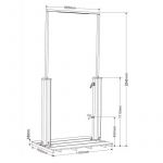 Solarni Tuš Shower Gate crni SD30