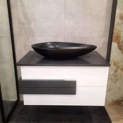Umivaonik OLIVE 74 cm 71307 Crni mat