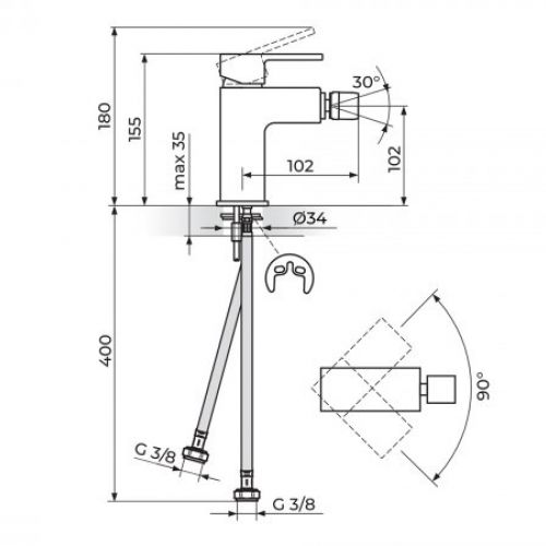 QUADRO JQ39101 Baterija za Bide