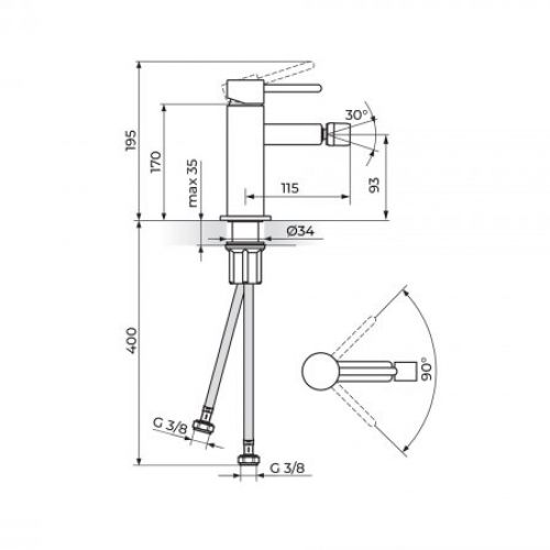 ZERRO JZ39101 Baterija za Bide