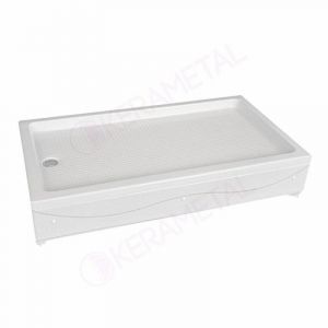 BOLERO tuš kada 120x80 LUX sa metalnim nosačem i oblogom