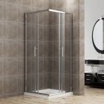 6006 tuš paravan providno staklo 80x80x195 silver