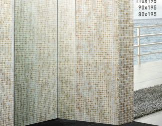 Tuš paravan fiksni Walk-in, model S473-100 100×200