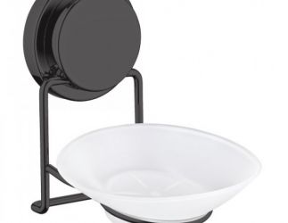 DRŽAČ SAPUNA TACNA MagicFIX - crni OUTLET