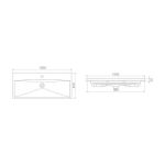 ELITE Lavabo 100cm 032400-u