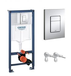 Grohe Rapid SL Ugradni vodokotlić 38772001 3 u 1 sa hrom tipkom