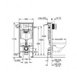 Grohe Rapid SL Ugradni vodokotlić 38772001 3 u 1 sa hrom tipkom
