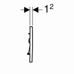 GEBERIT Taster Sigma30 Crna-Crna Mat-Crna 115.883.DW.1