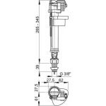 Plovak Alca vertikalni 3/8 MS