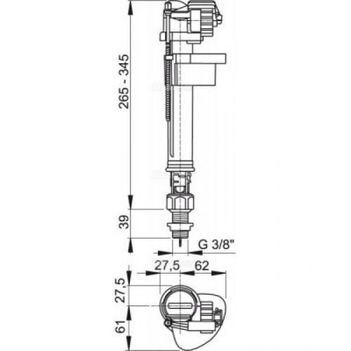 Plovak Alca vertikalni 3/8 MS