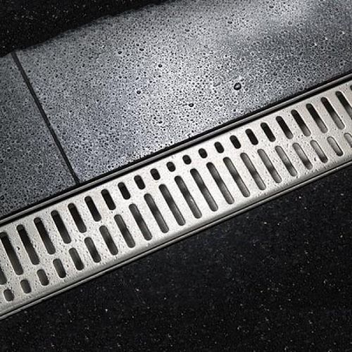 ACO SHOWER DRAIN C KANAL SA VERTIKALNOM FLANŠNOM I WAVE REŠETKOM 685 mm X 74 mm 9010.88.43