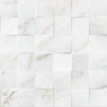 Marmo Mosaic 3D Bianco 25x75