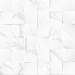 Luxor Mosaic 3D White 25x75
