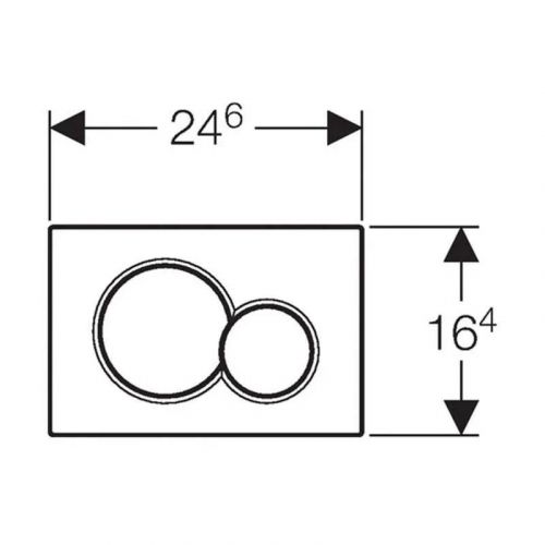 Geberit tipka Sigma 01 crna RAL 9005 115.770.DW.5